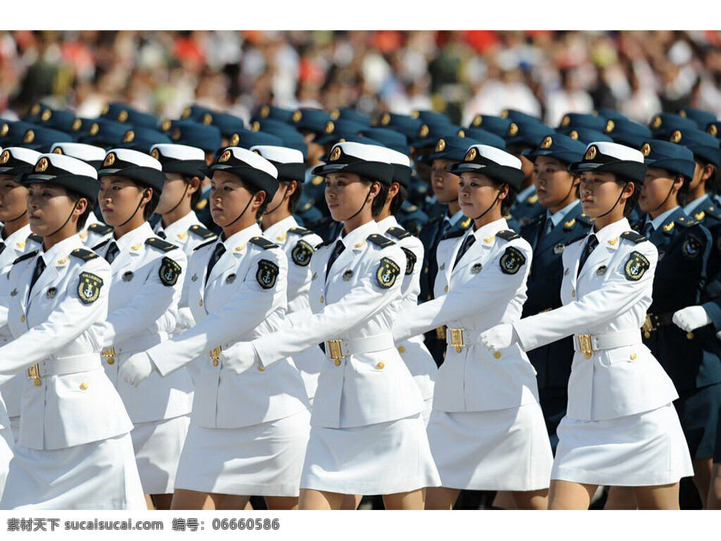 女兵 国庆 60年庆典 节日庆祝 阅兵 风姿 2009 年 大 女性女人 人物图库