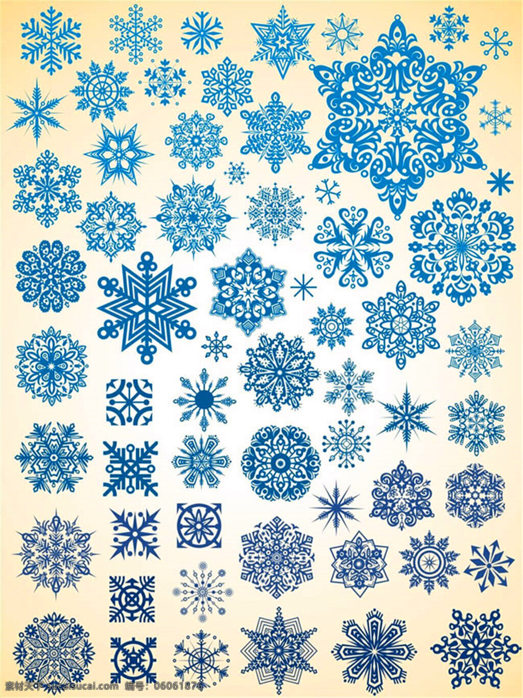 雪花 样式 矢量图 大全 雪花矢量图 雪花图片 雪花样式 大雪 下雪 唯美 蓝色 花 矢量素材 矢量图片