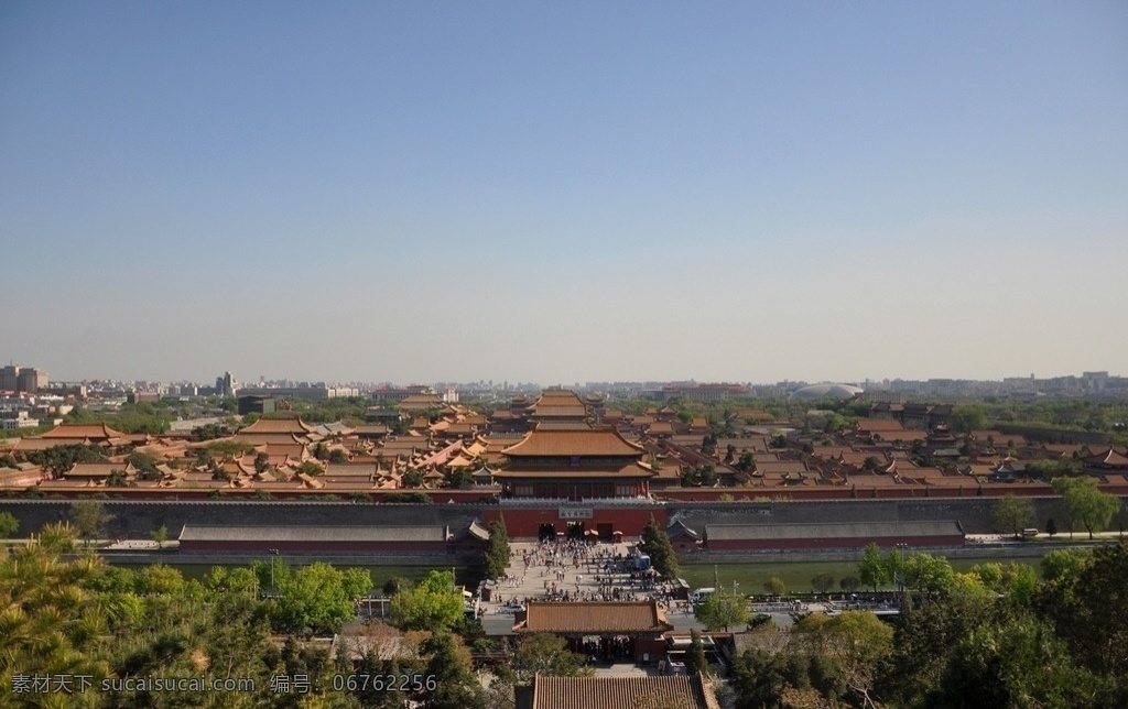 故宫俯视图 故宫 北京 景山公园 故宫全景 旅游摄影 国内旅游 自然风景