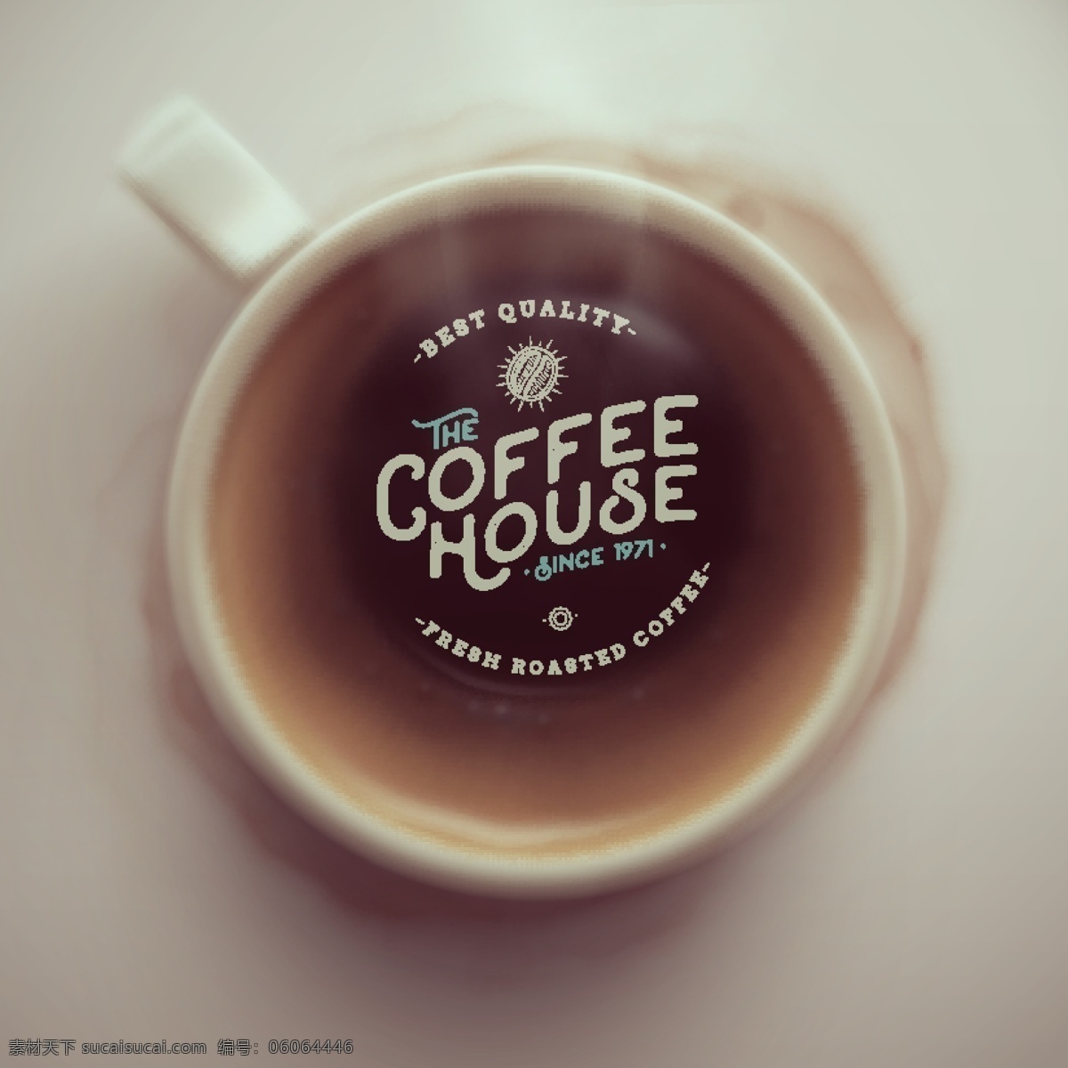 创意 咖啡屋 海报 矢量 热气 咖啡杯 咖啡 coffee house 矢量图