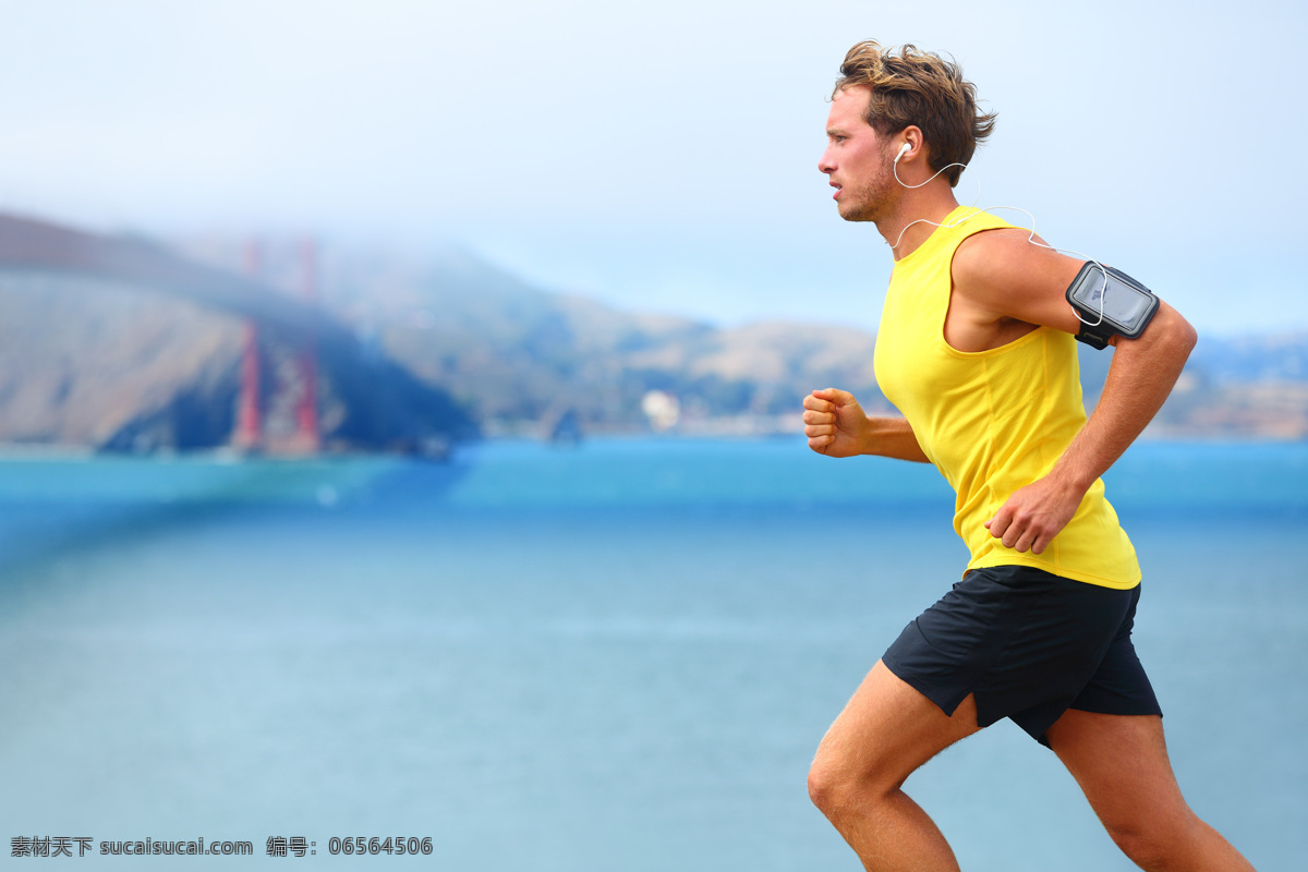 户外 跑步 男士 运动人物 体育运动 户外运动 健身 生活百科 青色 天蓝色