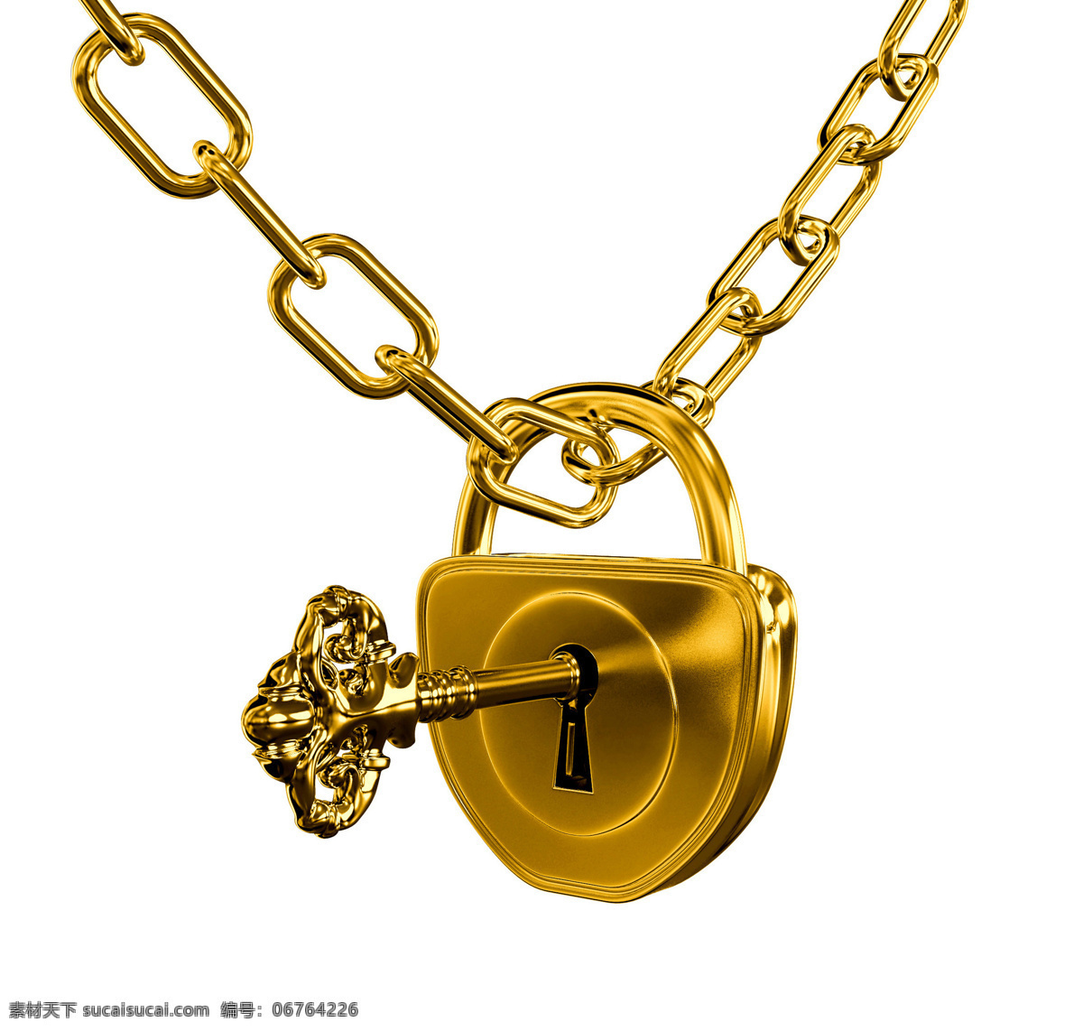 黄金物品 金锁 金钥匙 重金属 金融 商务金融 商务场景