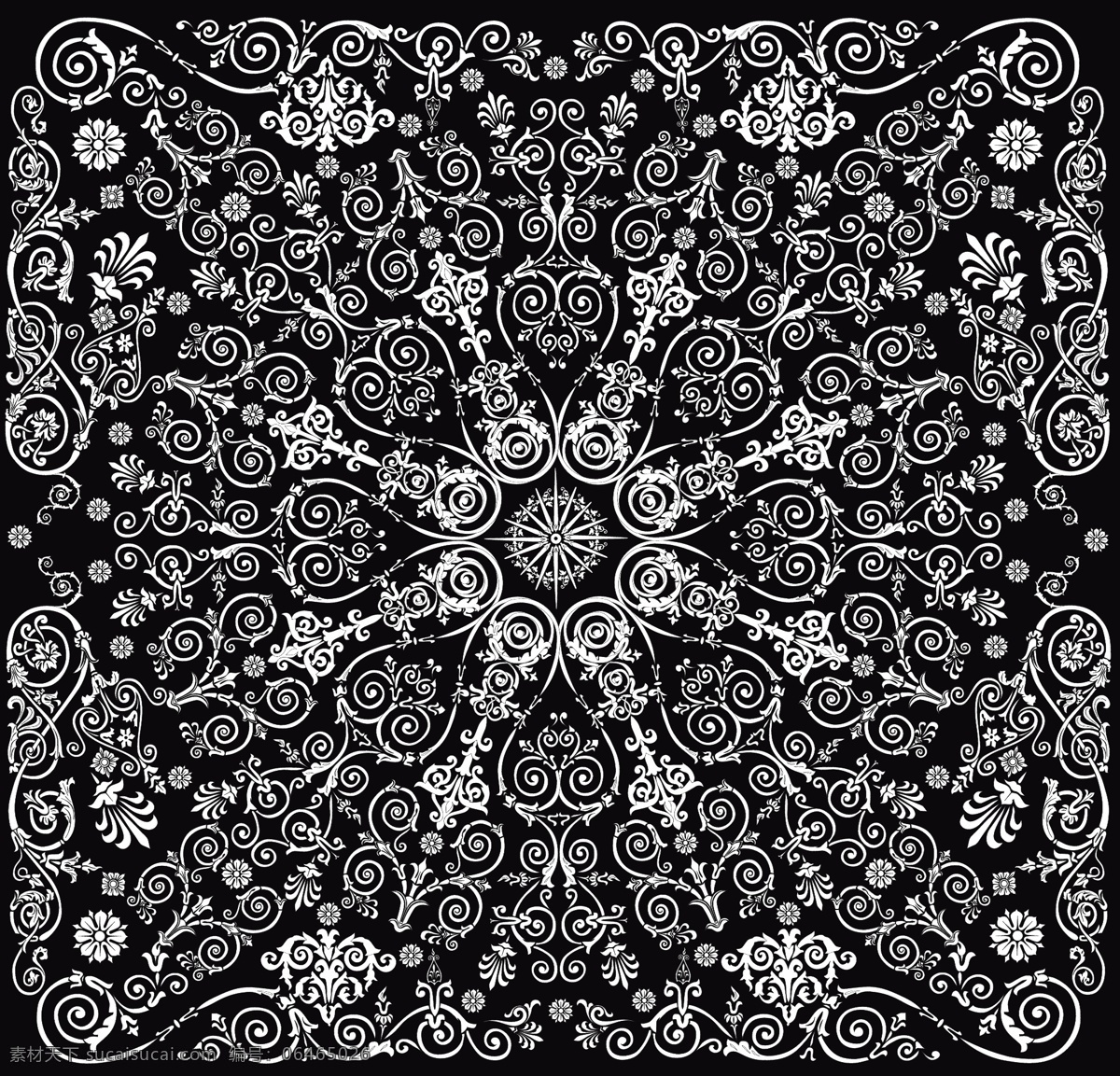 欧式 花纹 地毯纹理 纹理 矢量图 花纹花边