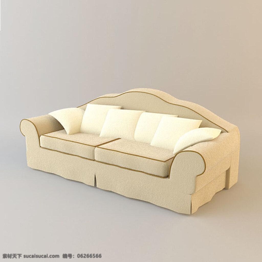 双人 沙发 3d 模型 双人沙发 家具模型 室内家居素材 3d模型 max 灰色