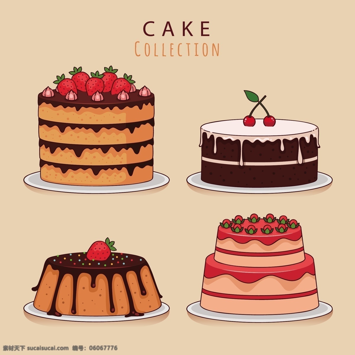 手绘蛋糕 生日蛋糕 爱心蛋糕 蛋糕diy 手绘 甜点 蛋糕 食品 西式蛋糕 烘培蛋糕 卡通蛋糕 糕点 矢量插画 生活百科 餐饮美食