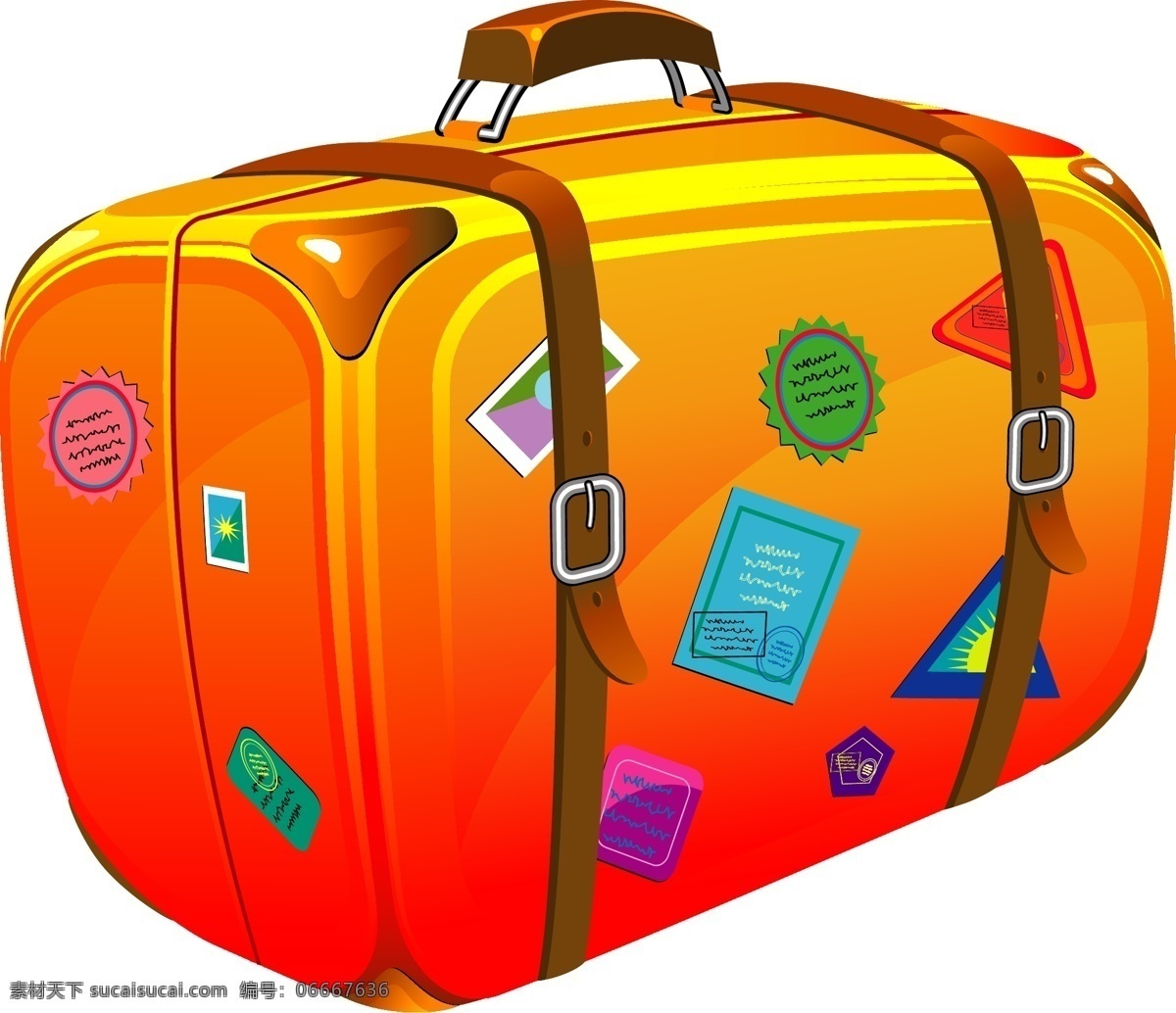 旅行手提箱 旅行 手提箱 橙黄色 可爱 白色