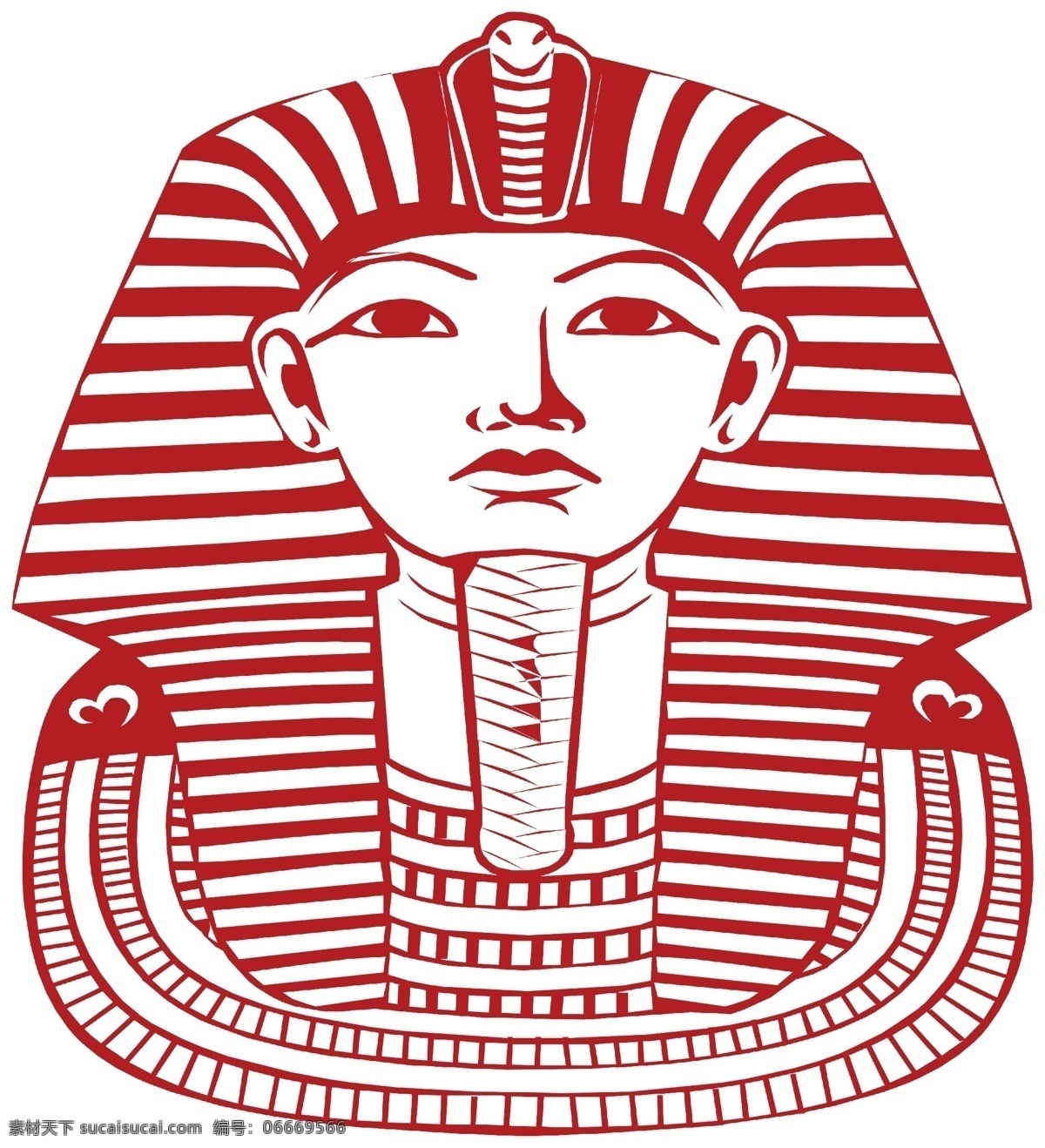 埃及法老 矢量 剪影 白色