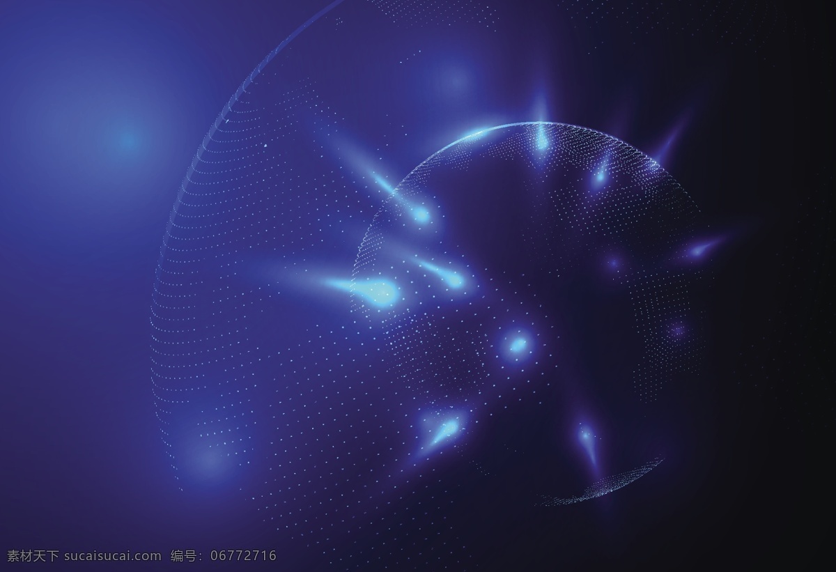抽象 圆形 地球 光效 发光 素材图片 矢量 模板 模版 自发光 粒子 全球化 网络 联接 连接 科技 蓝色 云计算 大数据 物联网 矢量素材 现代科技