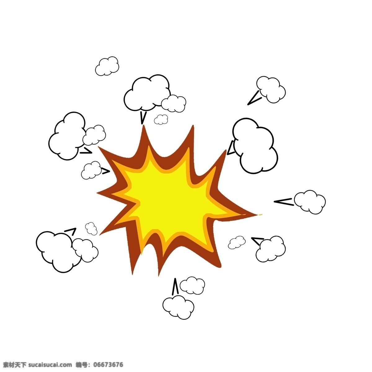 手绘 卡通 爆炸 气泡 配 图 爆炸团 炸裂 简单配图 生气 怒了 装饰爆炸团子 爆炸装饰图案