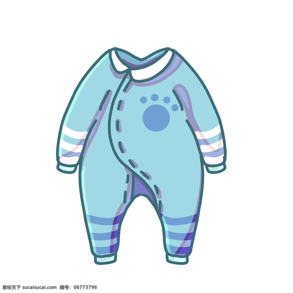 蓝色 儿童服装 插画 蓝色的服装 漂亮的服装 卡通插画 婴儿服装 衣服 服饰 儿童穿着