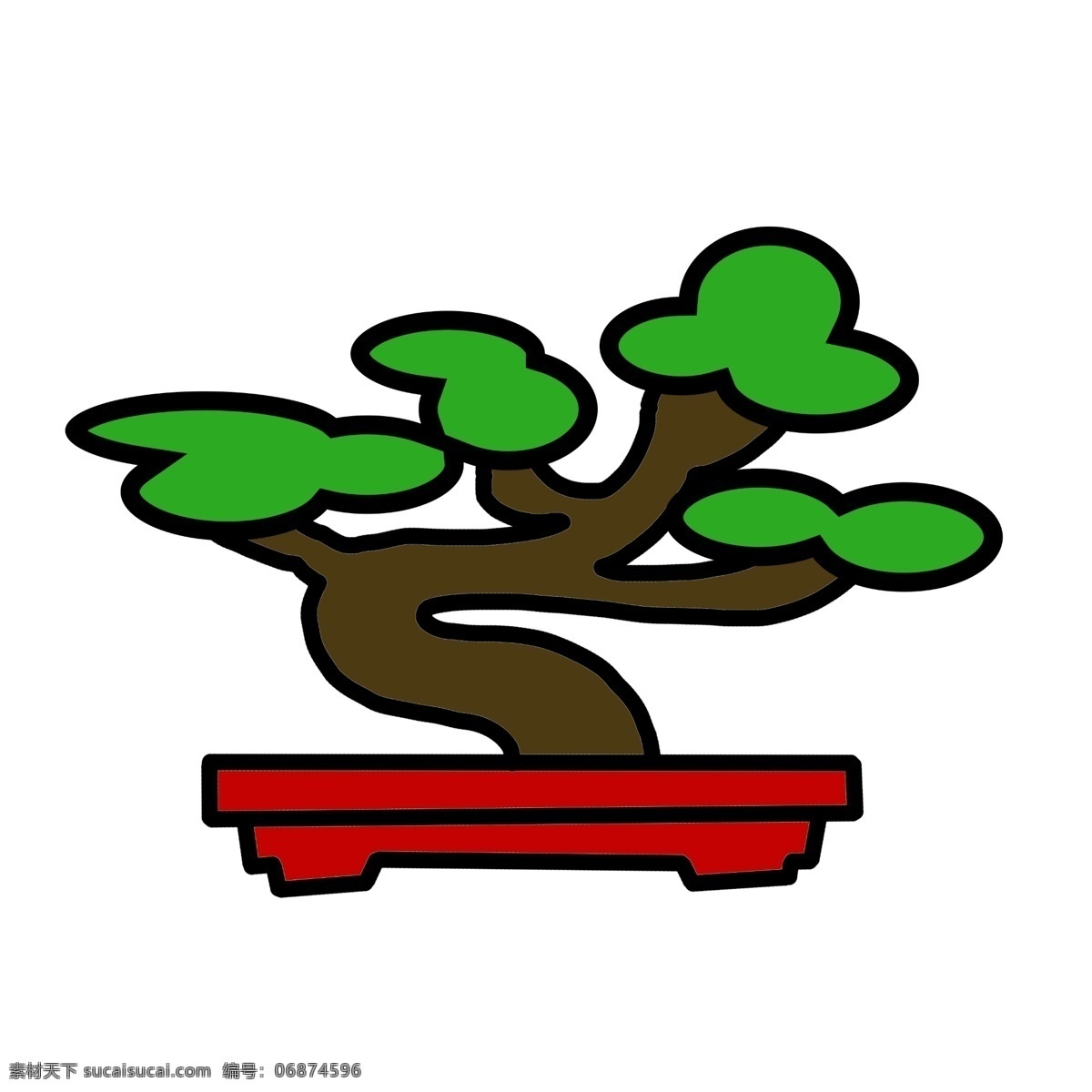 日本 树木 装饰 插画 日本树木 绿色的树木 树木装饰 树木插画 立体树木 植物装饰 卡通的树木