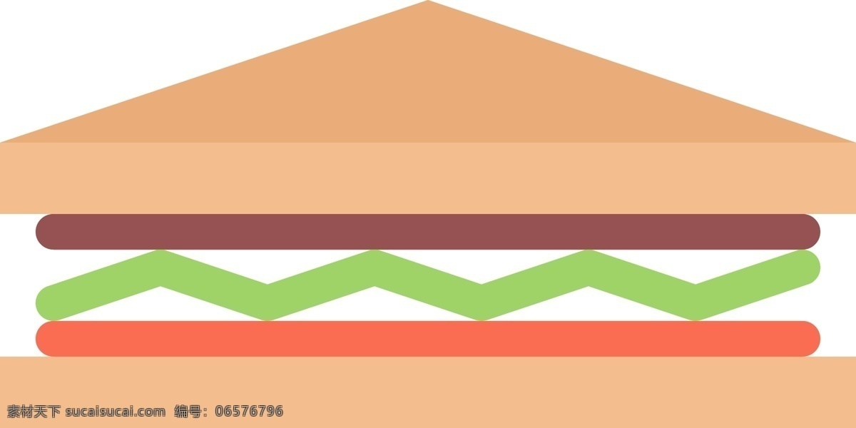 三文 治 卡通 矢量 免 扣 图 三文治 三明治 食物 早餐 美味的 好吃的 扁平化 图标 插画 矢量图 卡通的 有趣的