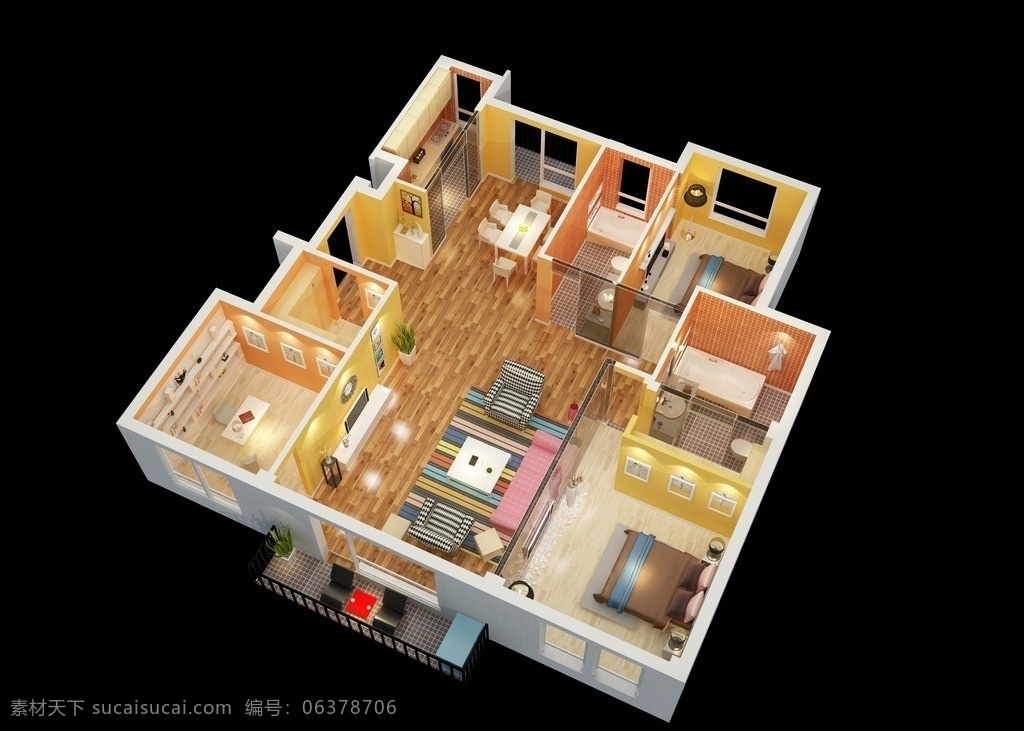 3d户型图 3d 户型 图 模板下载 材质 效果图 室内效果图 沙发 电视 背景墙 床 卫生间 餐厅 展示模型 3d设计模型 源文件 3dmax 文件 室内模型 max