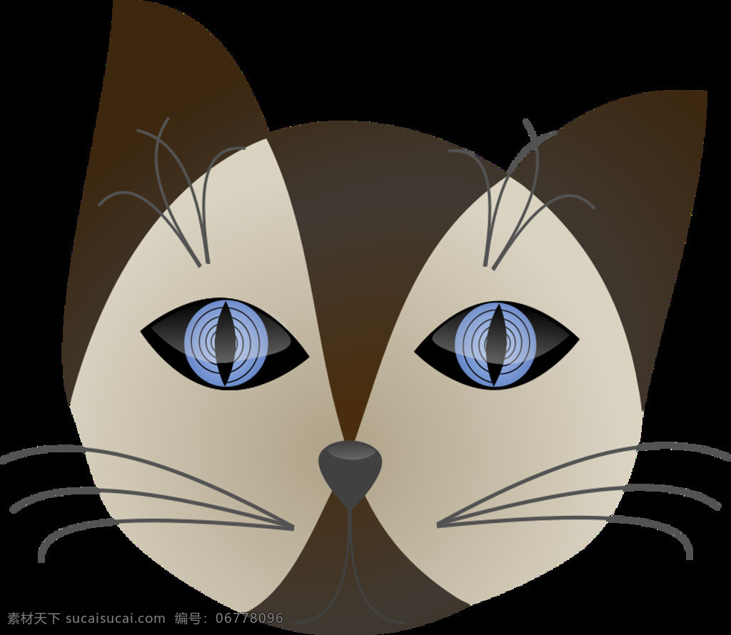 猫2免费下载 猫 蓝色的眼睛 棕色的 催眠 暹罗猫 插画集