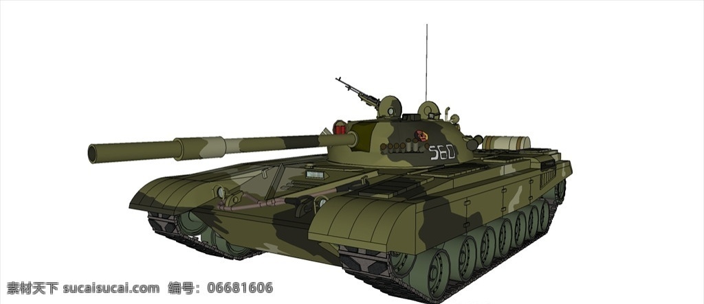 t72 坦克 模型 坦克模型 交通工具 陆地运输工具 草图大师模型 su模型 交通运输工具 运输模型 3d设计 室外模型 skp