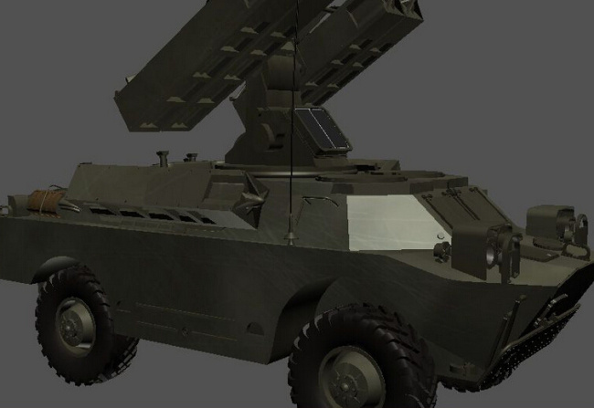 gaskin 导弹 车 大车型 3d 车模 版 3d模型素材 游戏cg模型