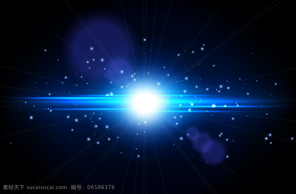 光源素材 光点 蓝光 光源 星空 宇宙 银河 分层 背景素材