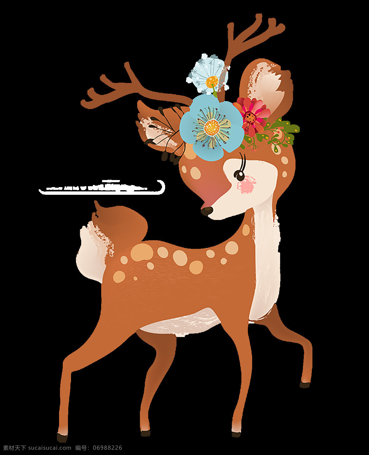 驯鹿 冬天 圣诞节数字 圣诞节 西方传统节日 节日装饰 装饰品
