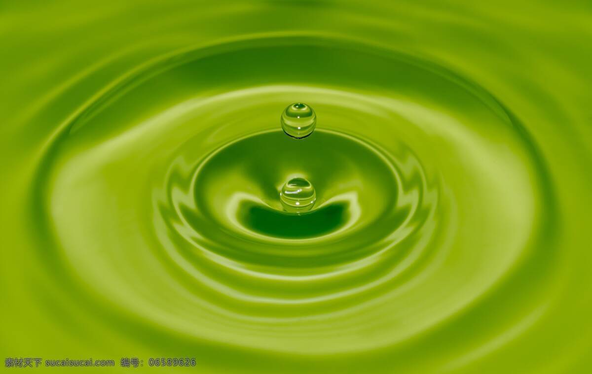 水面 露水 绿色水面 绿色水滴 图片类