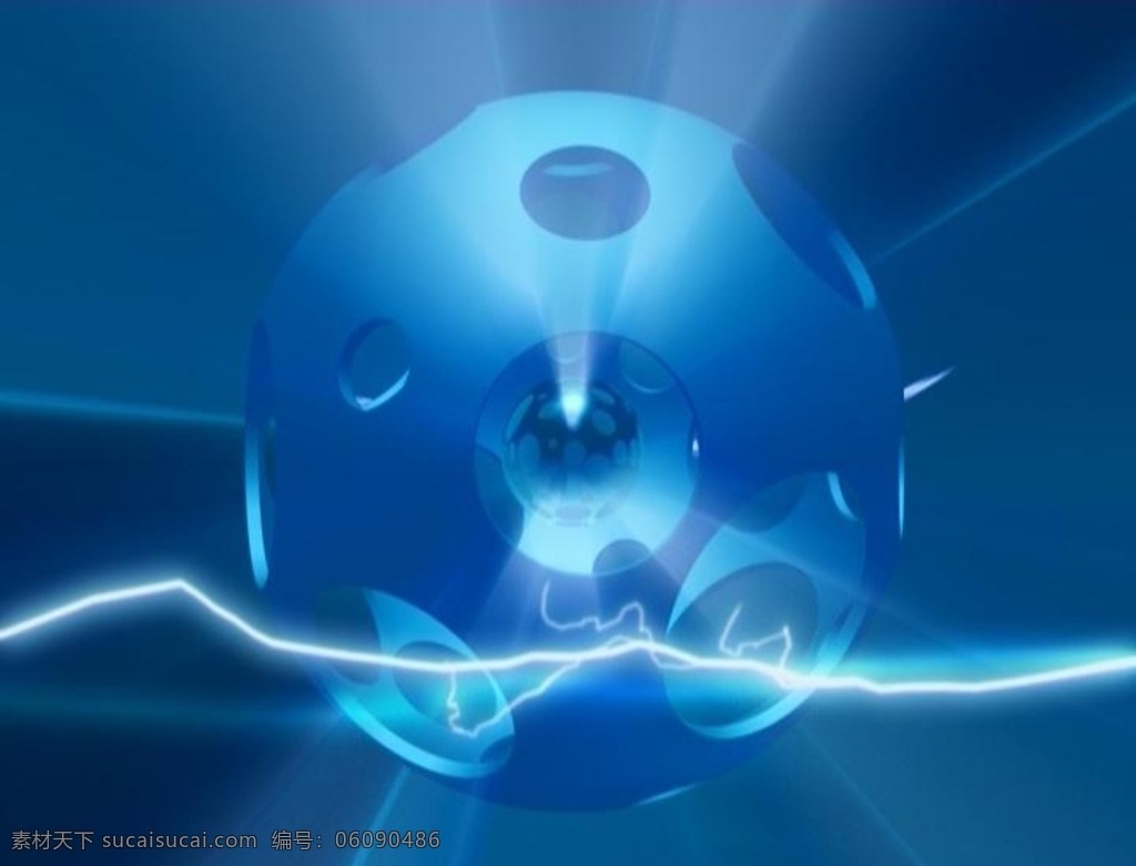 蓝色球光 蓝色 球光 动态 科技 背景 影视视频 多媒体 影视编辑 合成背景素材 avi