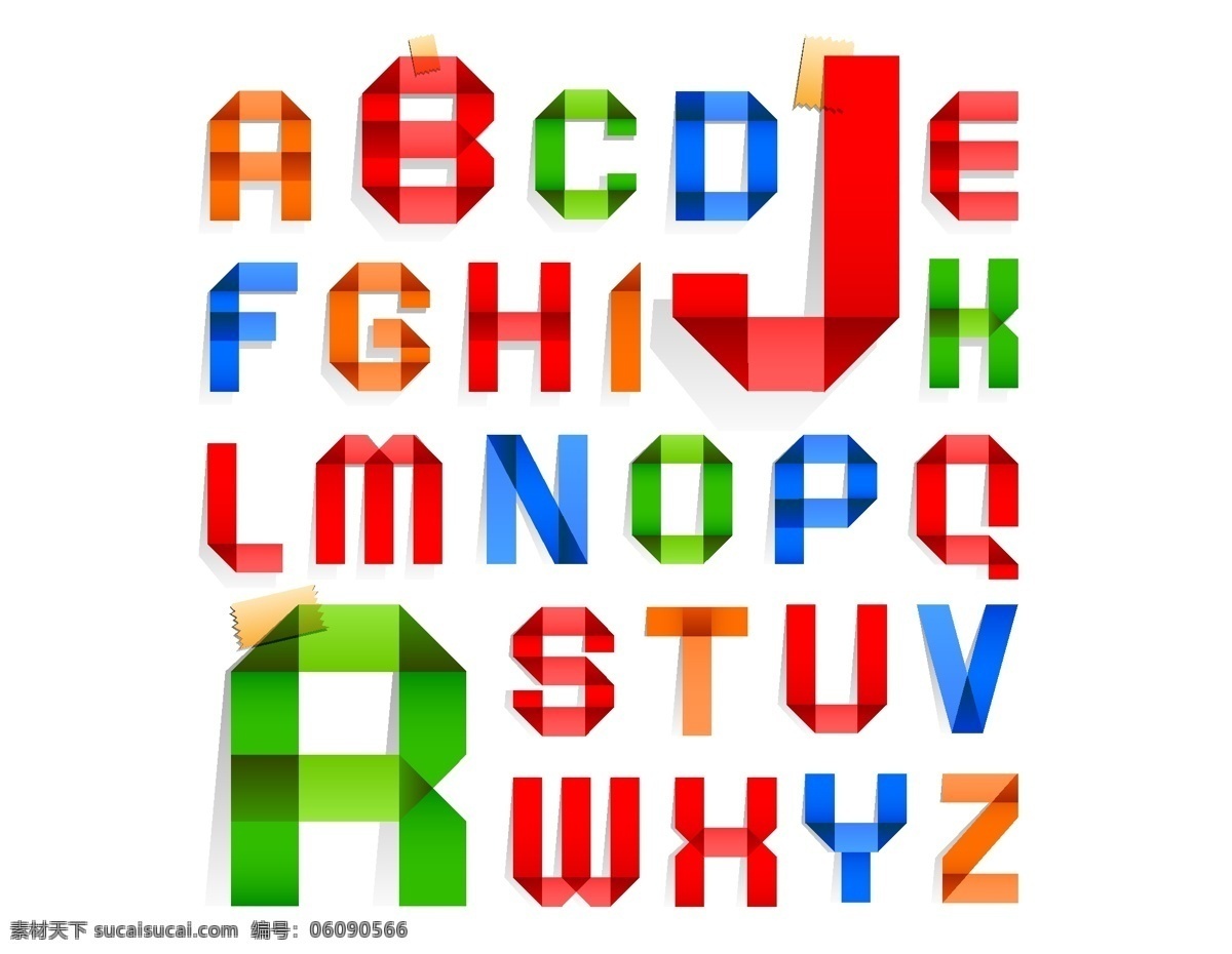 卡通 色彩 艺术 字 元素 格子 字母 英文字母 矢量元素 手绘 色彩渐变 艺术字 ai元素