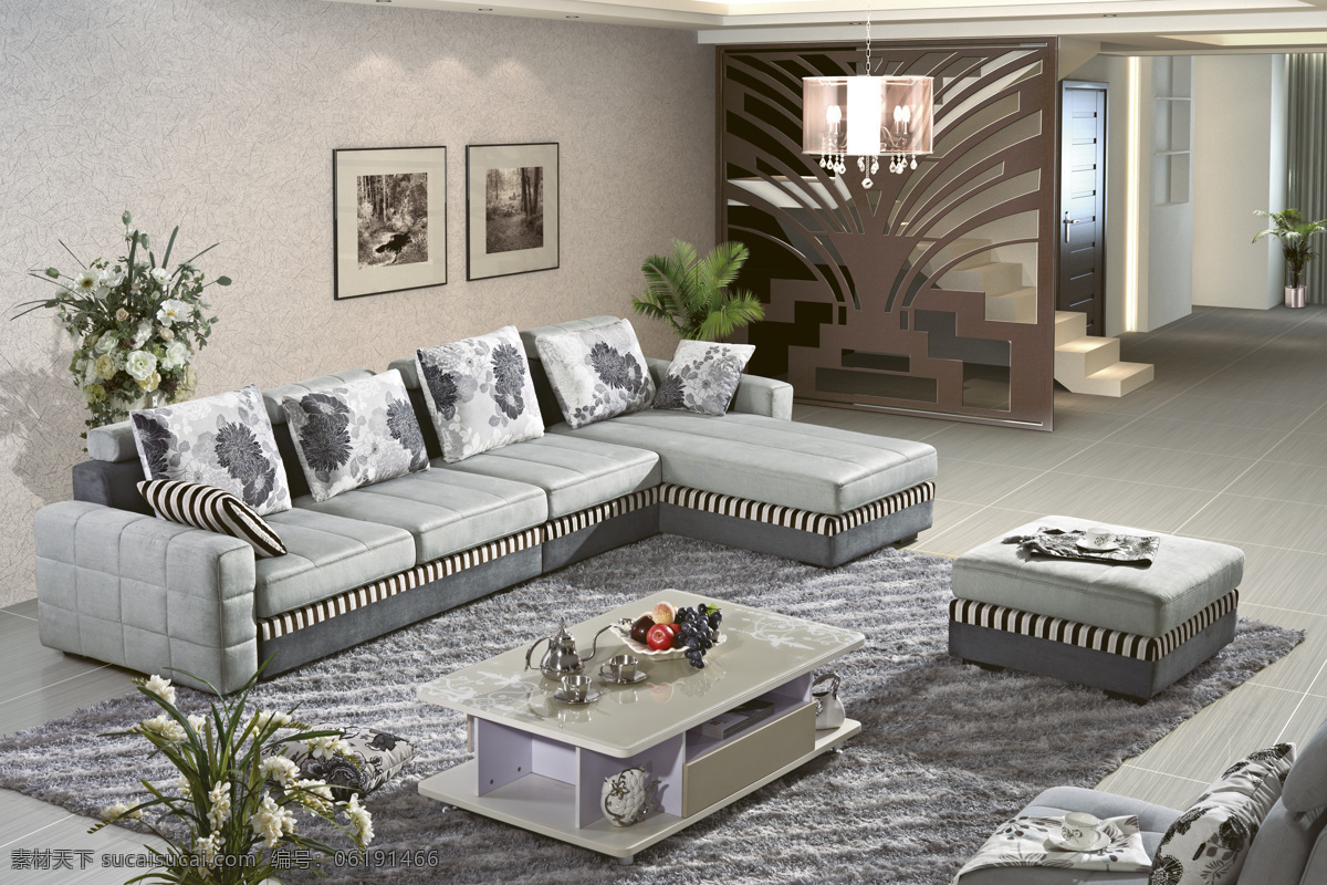 沙发 休闲沙发 软体家具 室内设计 高清素材 画册制作 现代家具 沙发效果图 壁画 光影 环境设计