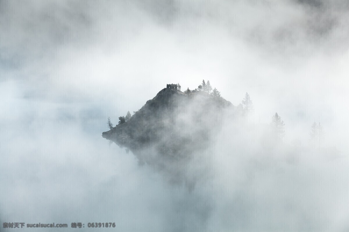 云雾 缭绕 山 意境 云 雾 美景 自然景观 自然风景