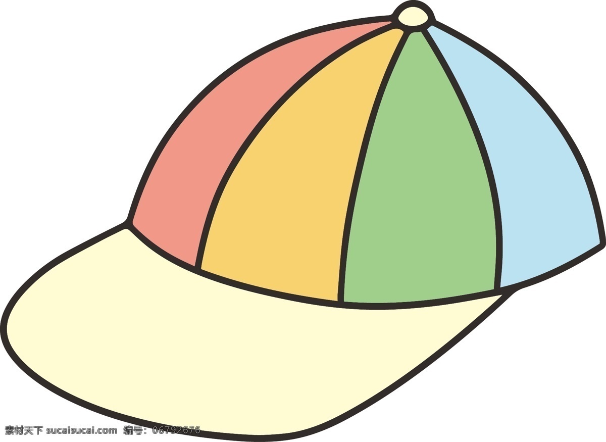 夏日 彩虹 色 小童 鸭舌帽 夏季 帽子 可爱 儿童 彩虹色鸭舌帽
