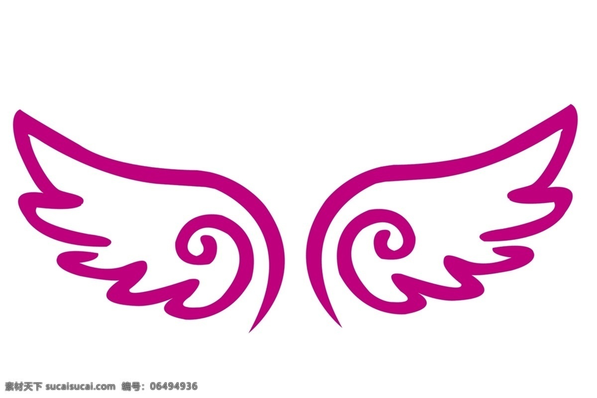 翅膀 紫色翅膀 翅膀图案 飞翔的翅膀 天使 卡通翅膀 梦想