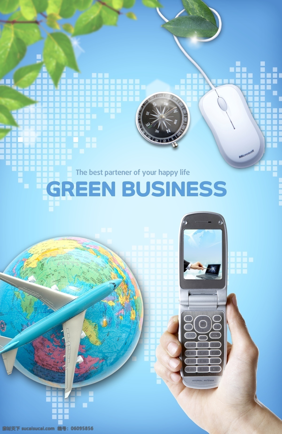 科技 科技蓝 节能 环保 手机 地球仪 飞机 指南针 鼠标 科技生活 广告设计模板 psd素材 青色 天蓝色