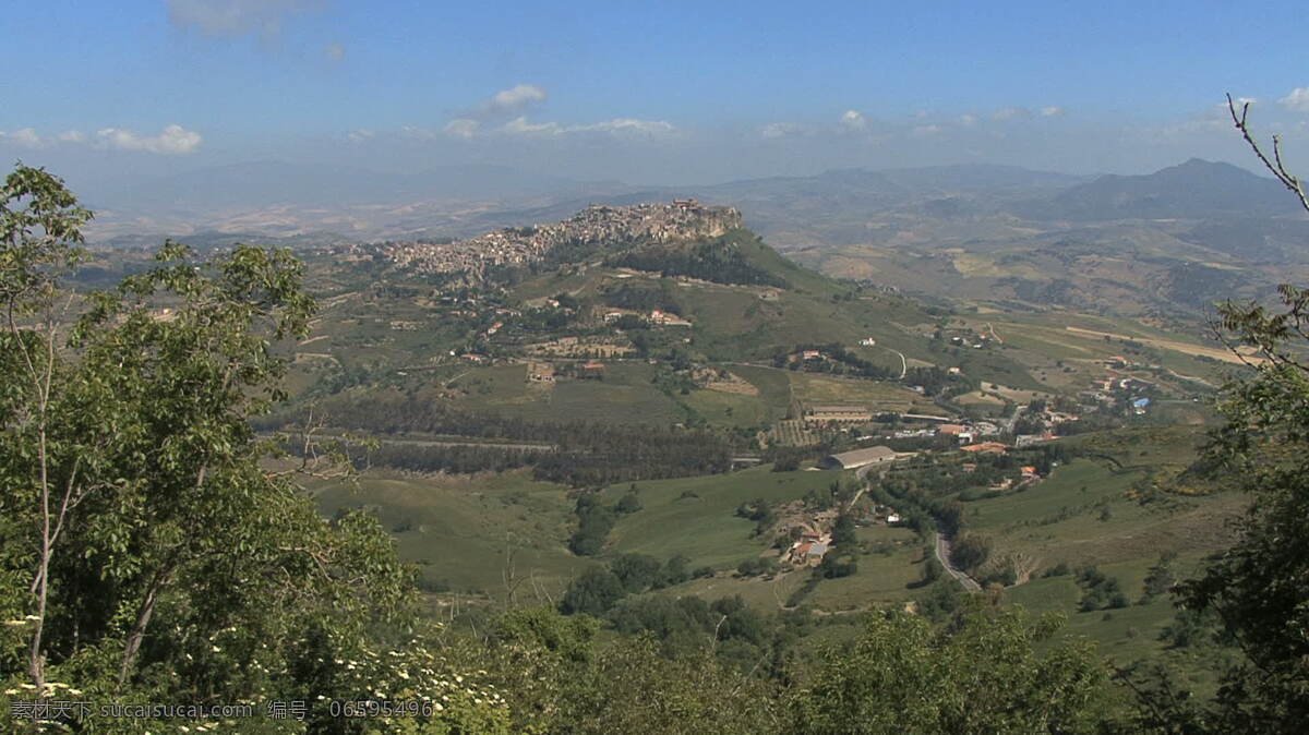 西西里岛 卡拉 希 贝塔 股票 录像 农村 山 视频免费下载 悬崖 意大利 卡拉希贝塔 其他视频