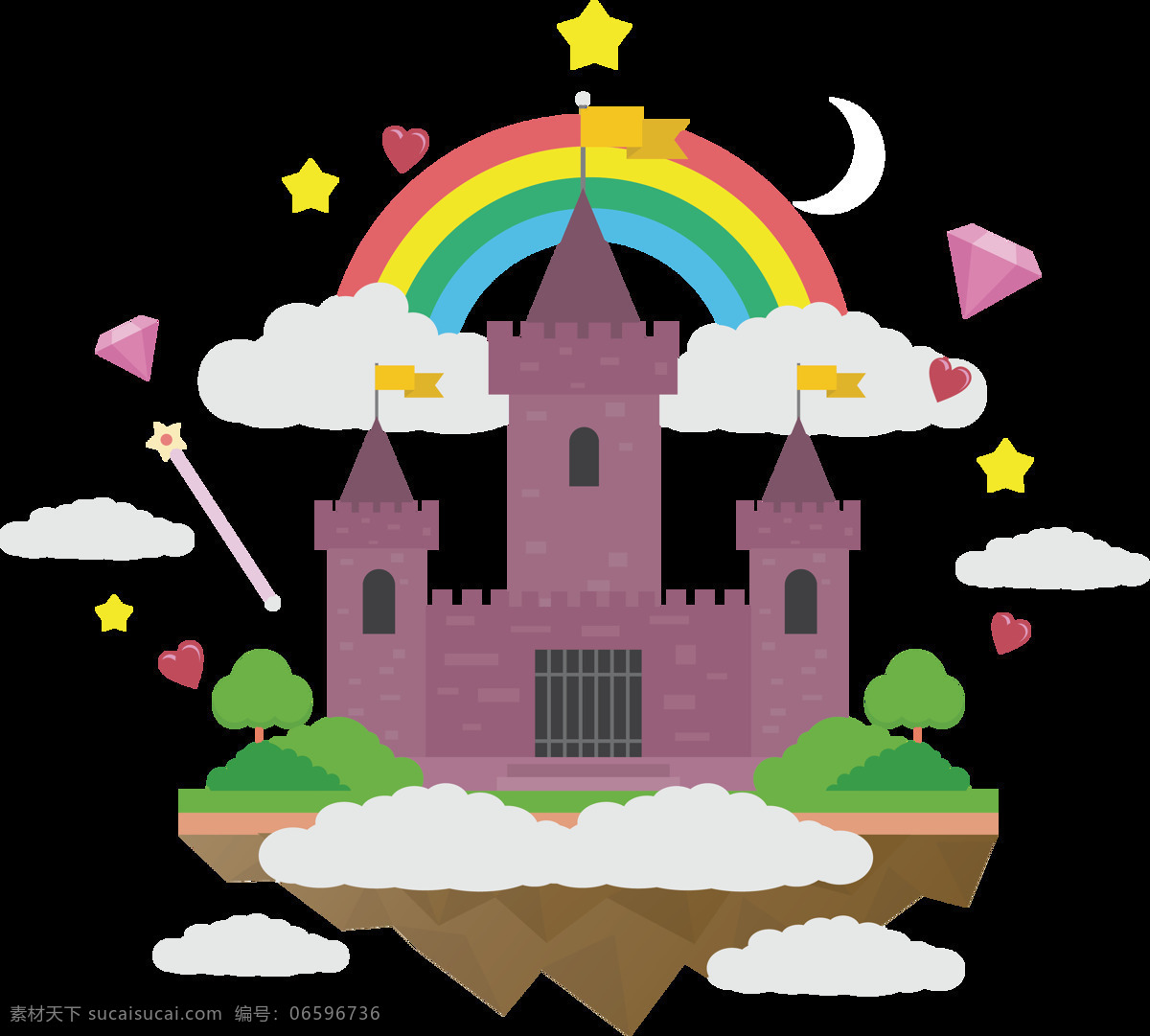 漂亮 卡通 城堡 图案 元素 彩虹 艺术图案 卡通素材 教堂 欧式城堡 彩色城堡 白色 城市 抽象设计 房子大全 房子素材 高楼 迪斯尼 欧洲城堡 建筑家居