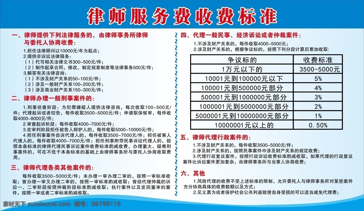 律师收费标准 律师事务所 收费标准 律师标准 律师 宣传栏 展板模板