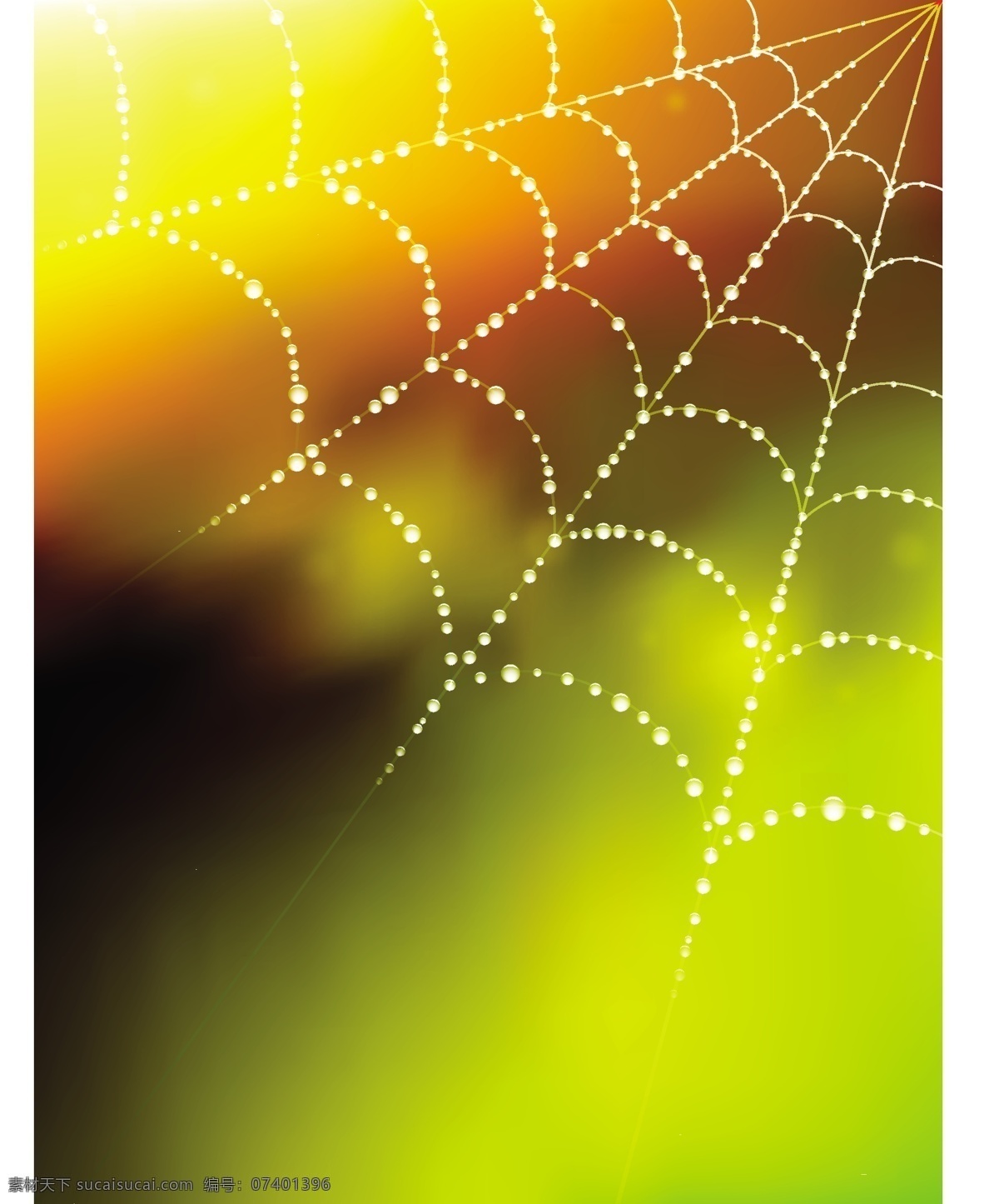 矢量 梦幻 蜘蛛网 背景 光斑 矢量素材 矢量图 花纹花边