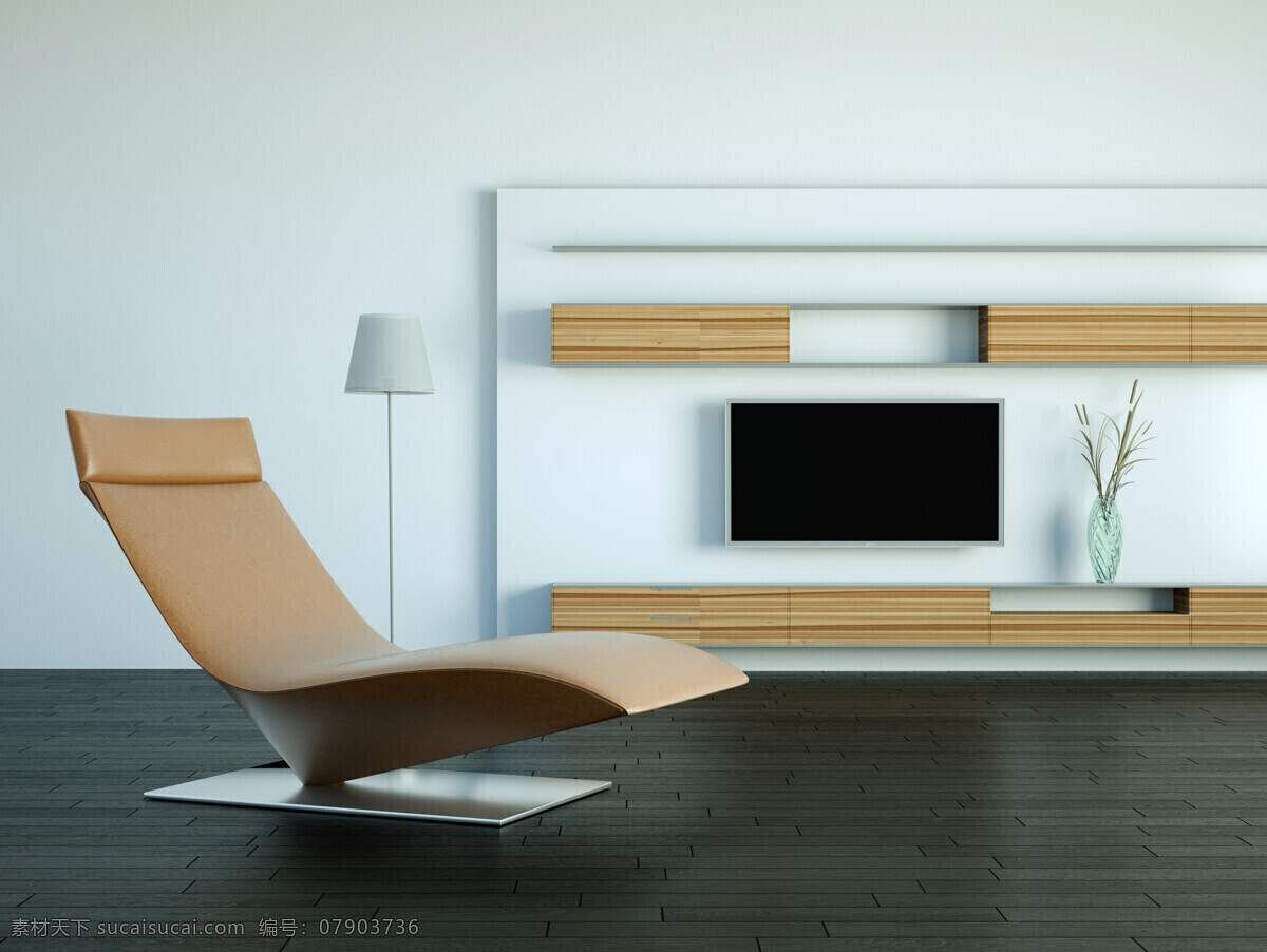 木质 躺椅 客厅 电视 木质躺椅 装修 装饰 室内设计 环境家居 黑色