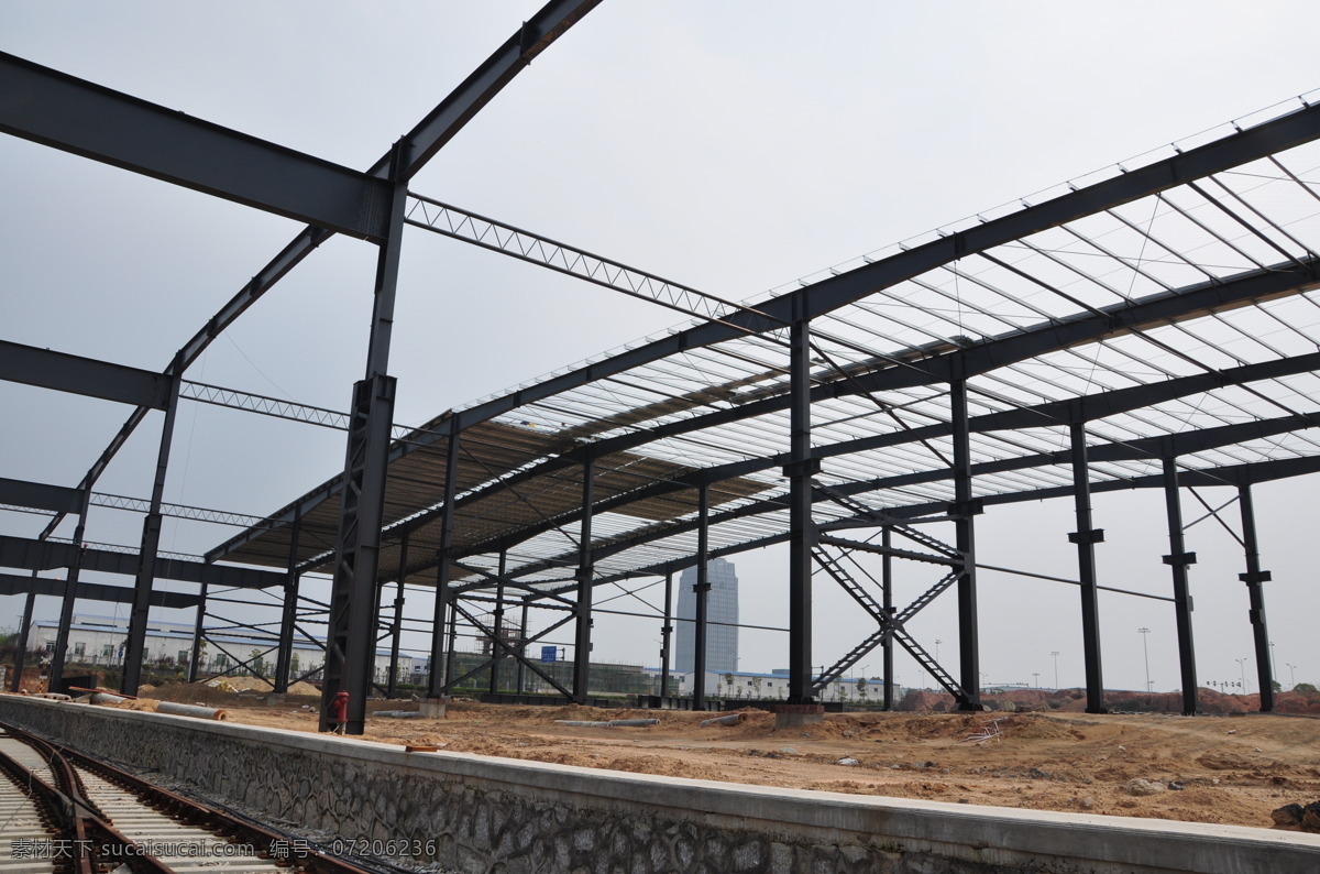厂房建设 加工 建筑 钢铁 工业 厂房 工业生产 现代科技