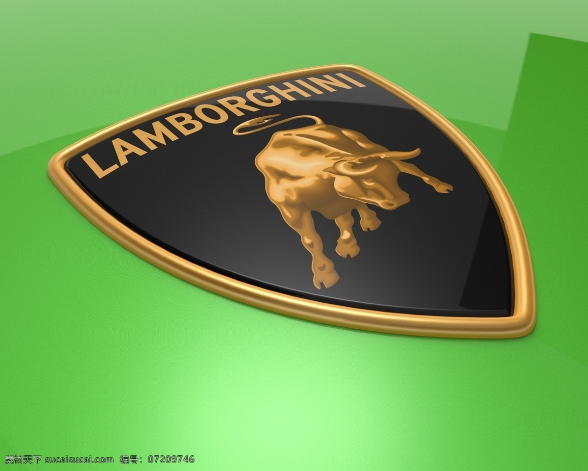 兰博 基尼 标志 徽章 渲染 3d模型素材 其他3d模型