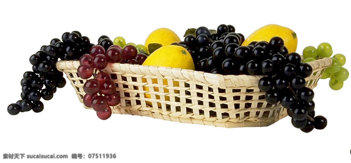 框 里 葡萄 柚子 篮子 水果 蔬菜图片 餐饮美食
