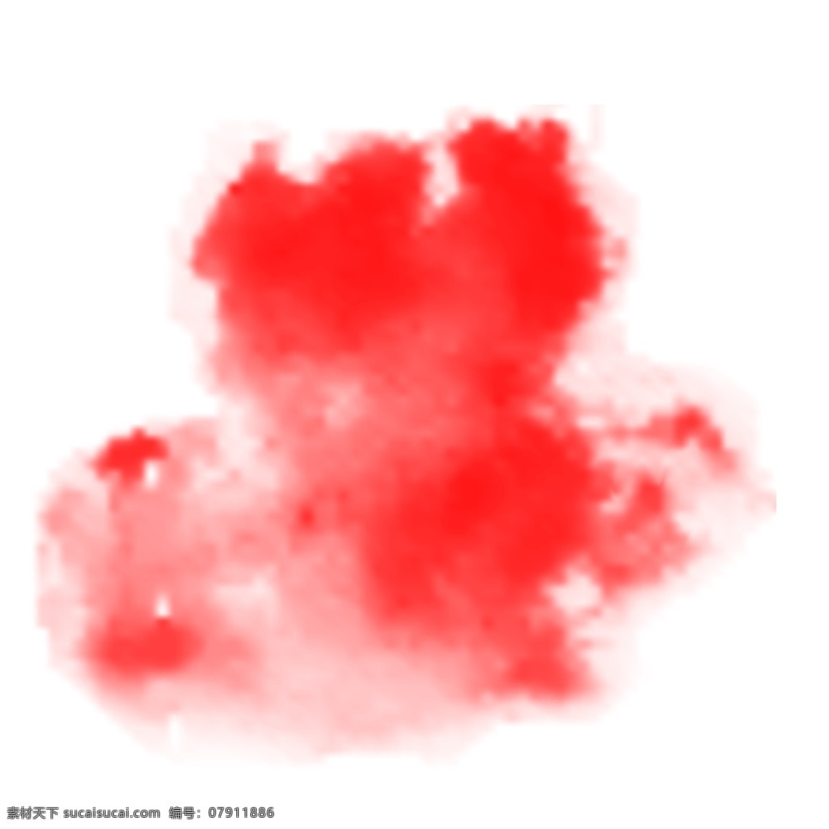 水彩 不规则 红色 泼墨 卡通 手绘 创意 烟雾 美丽 缭绕 环绕 颗粒 漂浮 抽象 个性 中国风