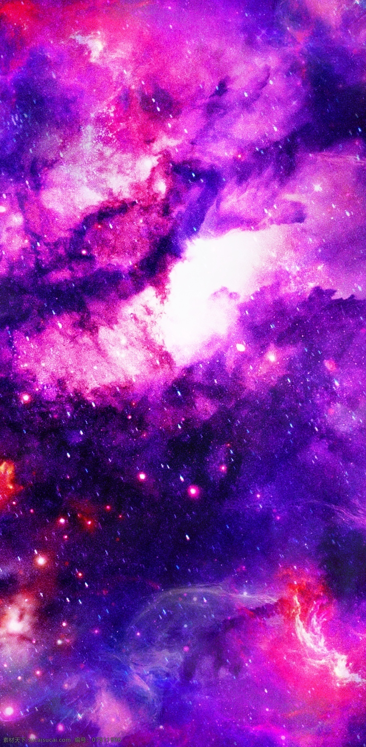 原创 炫彩 缤纷 科技 云端 紫色 迷雾 星空 手机壳 春夏 唯美 大气 幻彩 电子机械包装