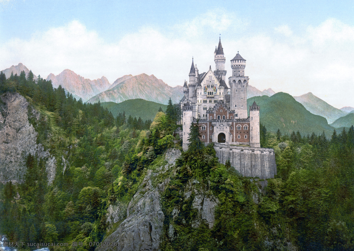 新天鹅堡 巴伐利亚 德国城堡 古堡 欧式建筑 旅游摄影 国外旅游 摄影图库