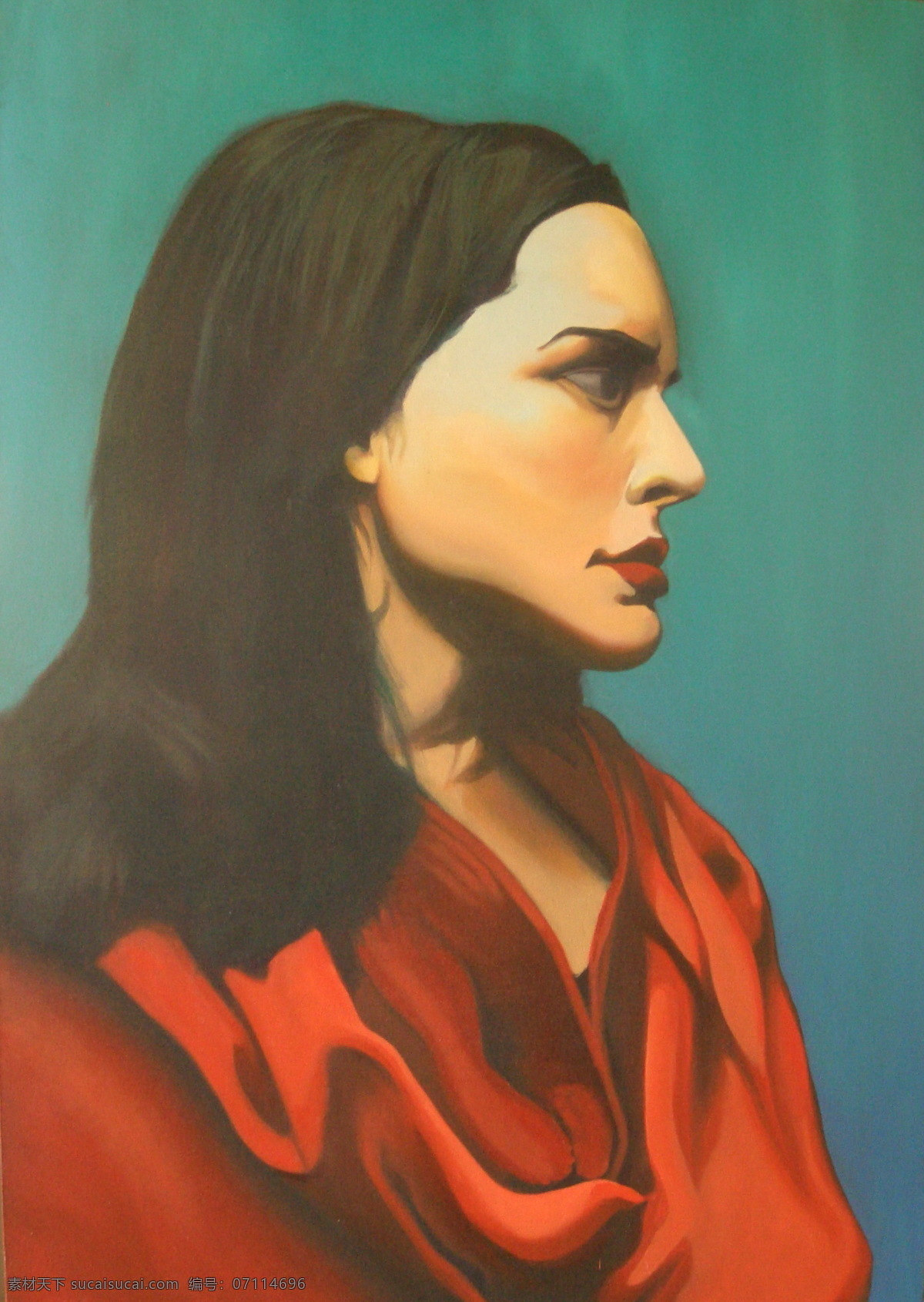 油画免费下载 红衣 绘画书法 女子 设计图库 文化艺术 油画 红衣女子 人物肖像油画 家居装饰素材