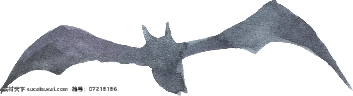 蝙蝠矢量素材 手绘 蓝色 蝙蝠 矢量素材 设计素材