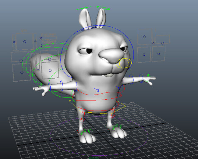 可爱 松鼠 动物 3d模型素材 游戏cg模型