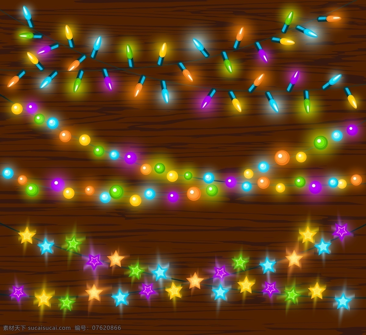 霓虹灯 背景 元素 木质背景 圣诞背景 新年背景