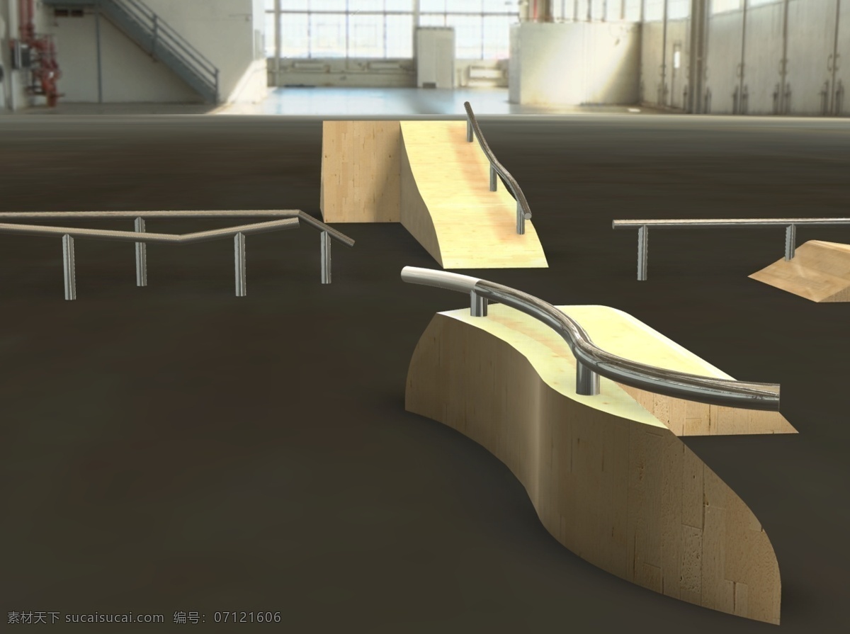 滑冰 obstacles2 滑板 挑战 艺术 弧 障碍 3d模型素材 建筑模型