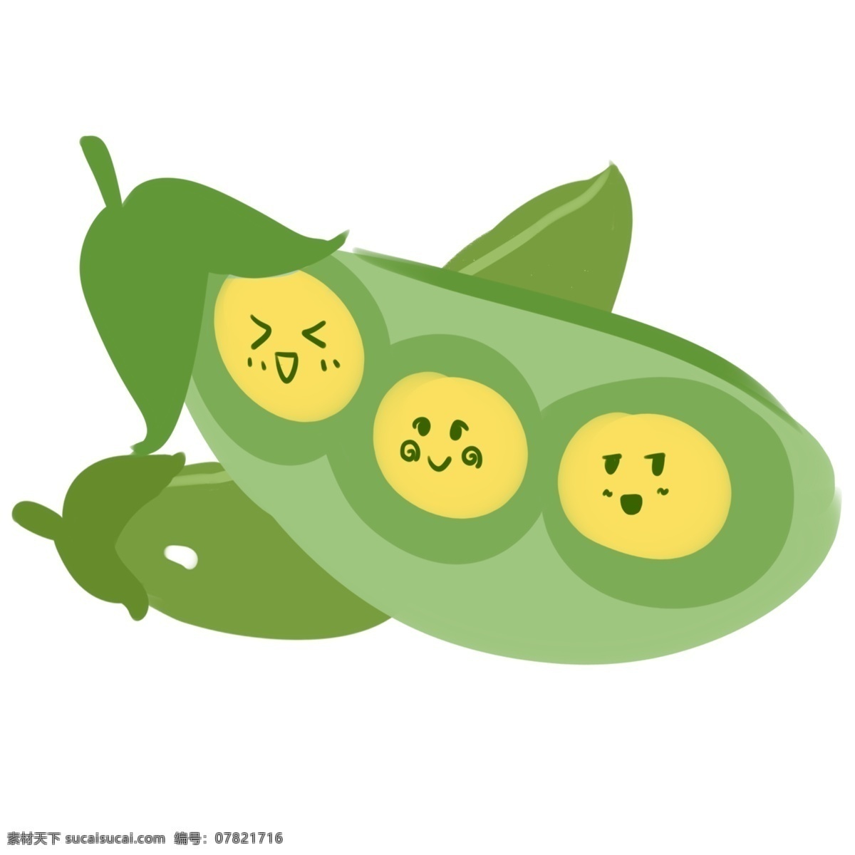 拨开 豌豆 表情 包 表情包 好可爱 白色 黑色 绿色 浅绿色 蔬菜 青色 豆子 黄色