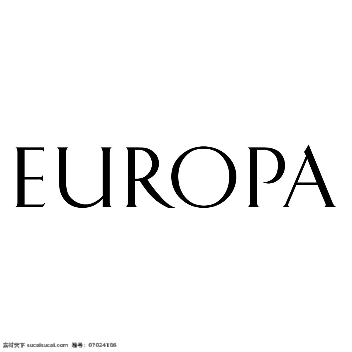 欧洲 欧罗巴 标志 标识为免费 白色