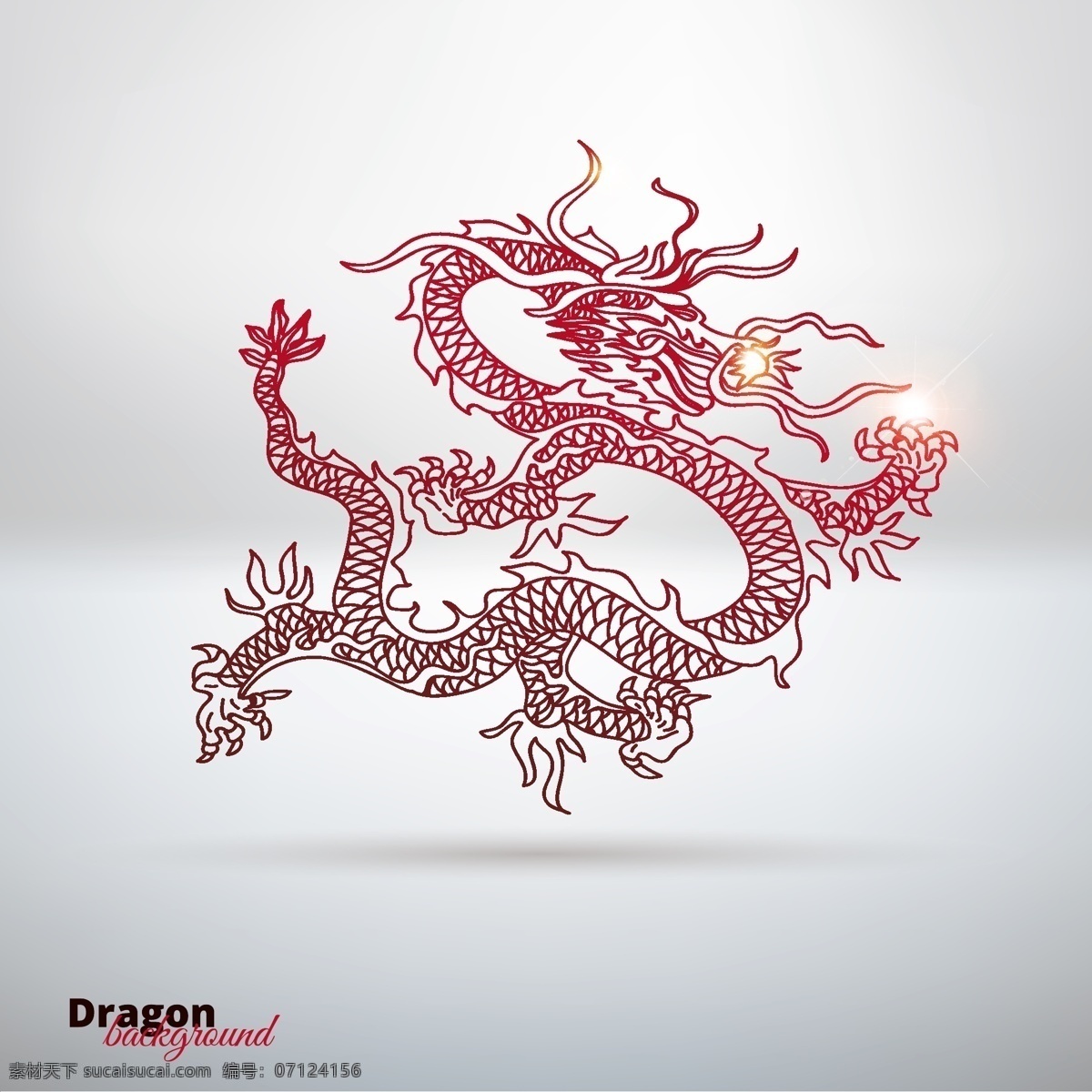 中国龙 神物 神话 传说 巨龙 龙腾 猛兽 飞龙 龙纹 龙图腾 龙纹身 吉祥 图腾 花纹 花边 边框 相框 古典 传统 底纹 纹样 样式 背景 传统文化 文化艺术 矢量