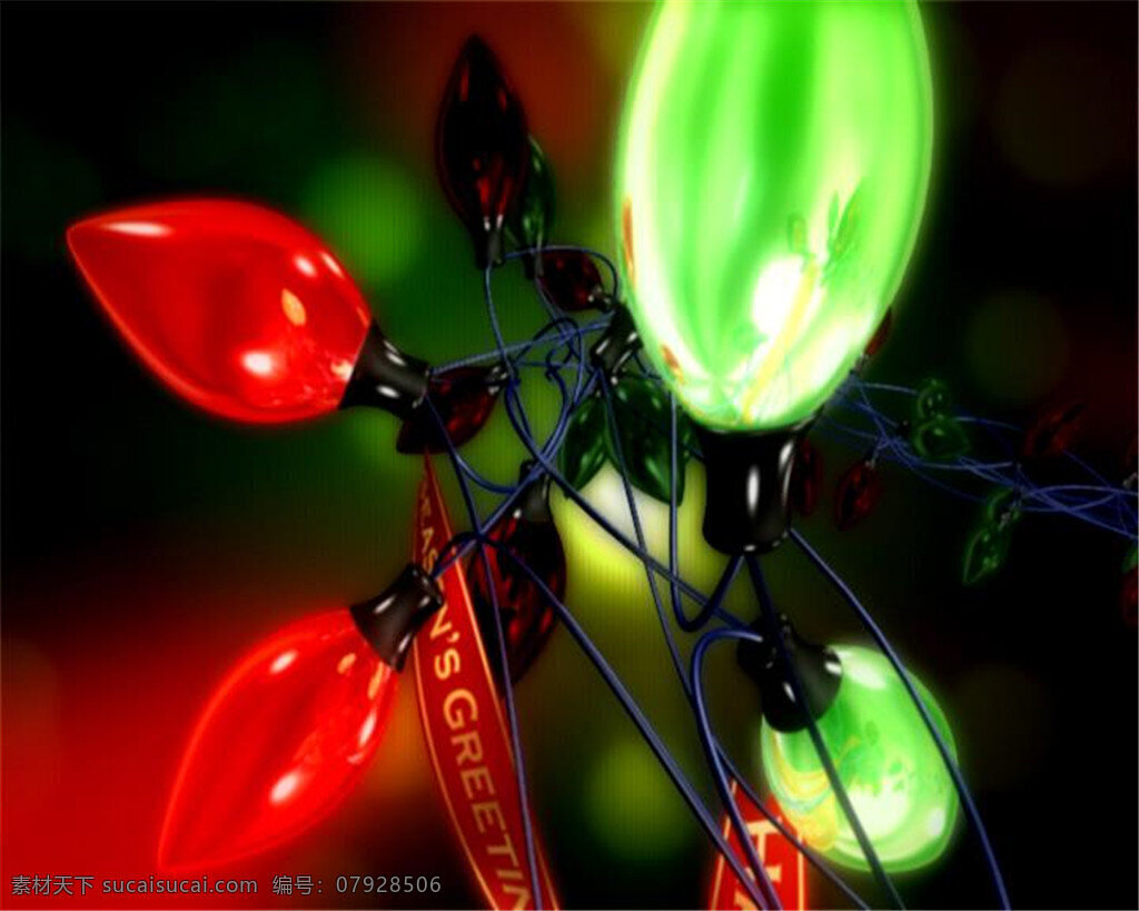 浪漫 圣诞节 彩灯 装饰 视频 圣诞 节日 庆祝 动画